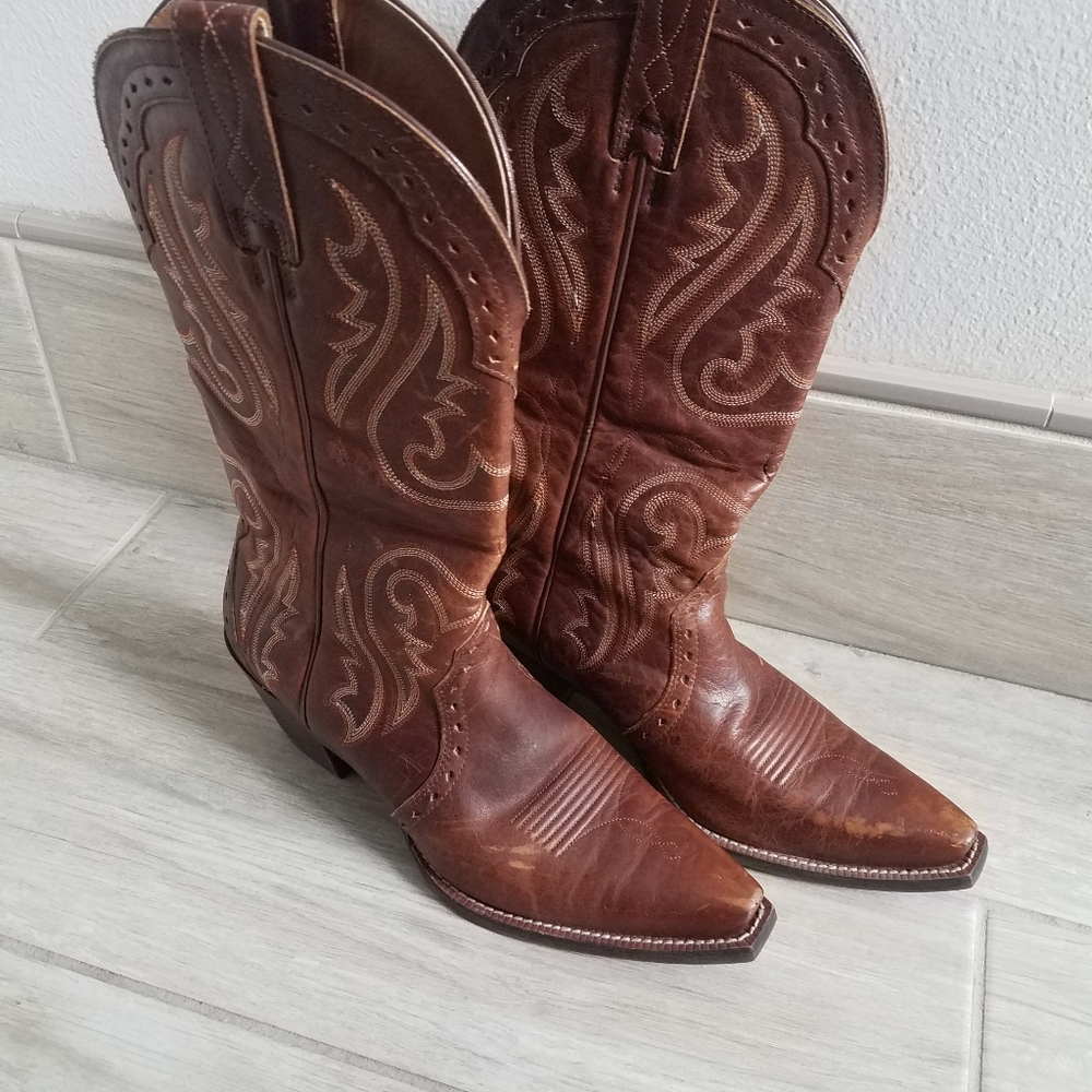 8.5 X toe ARIAT HERITAGE WESTERN COWGIRL BOOTS SNIP TOE ATS COWBOY